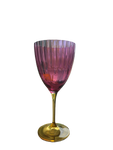 Pink and Yellow Wine Glass