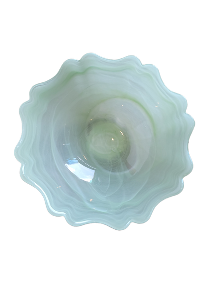 Green Glass Bowl