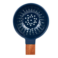 Blue Ceramic Colander