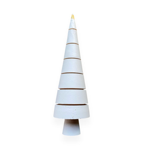 Mdm White Wooden Christmas Tree