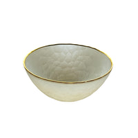 Gold Rimmed White Bowl