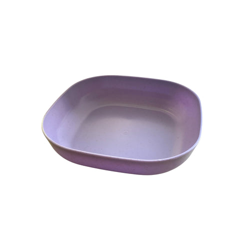 Purple Plastic Shallow Bowl