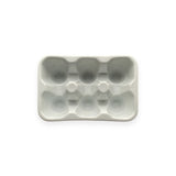 White Ceramic 1/2 Dozen Egg Carton