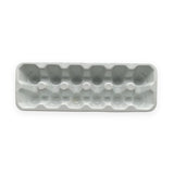 White Ceramic Dozen Egg Carton