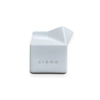 "Cream/Creme" White Ceramic Carton