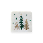 Square Marble Christmas Tree Coaster