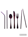 Purple Flatware Set