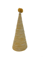 Yellow and White Wool Christmas Tree