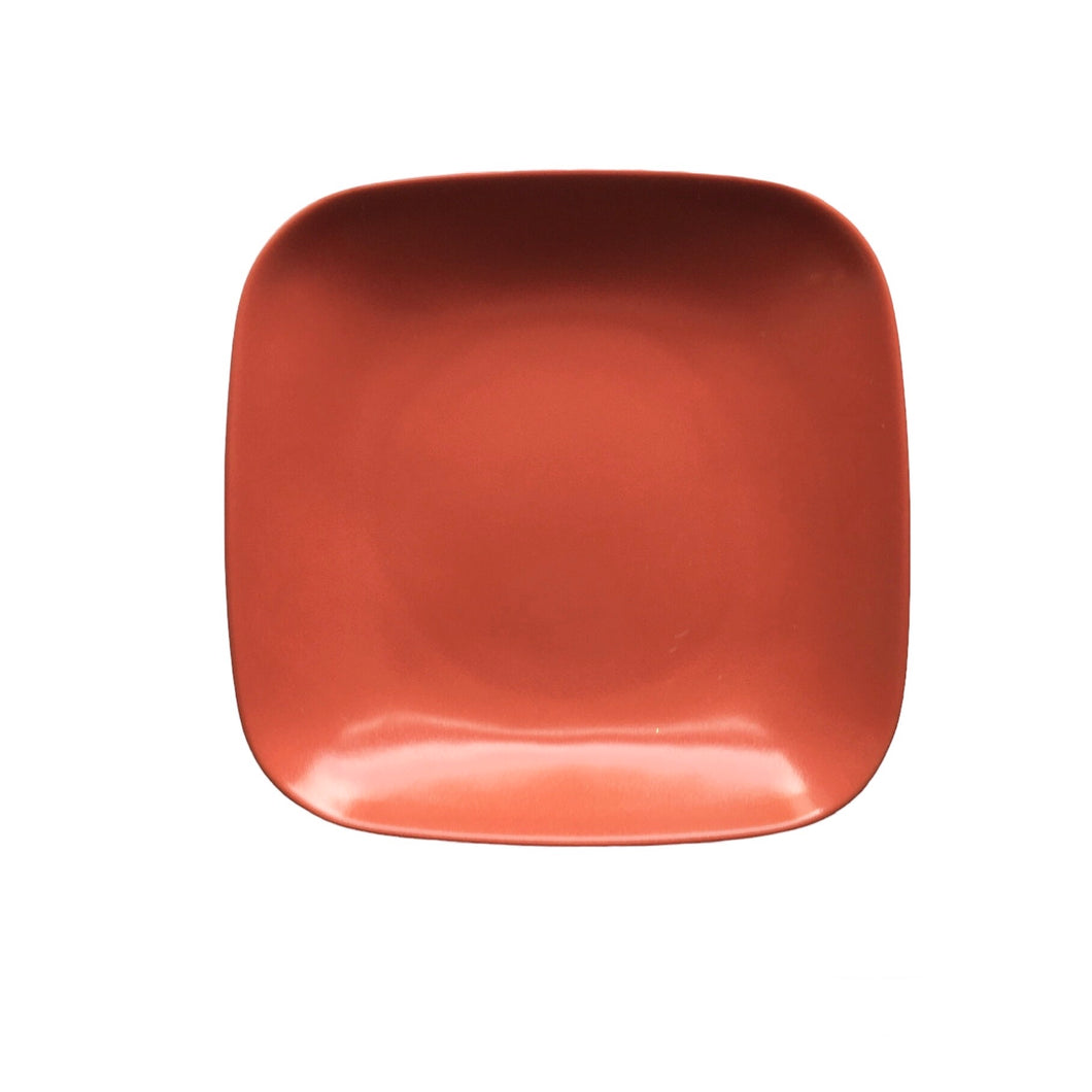 Square Orange Ceramic Plate