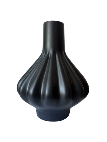 Black Ceramic Vase