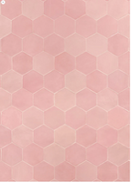 Pink Faux Hexagon Tile Surface