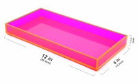 Orangey / Pink Acrylic Tray