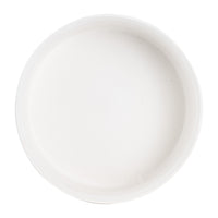 Lg White Ribbed Bowl