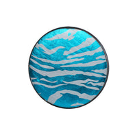 Blue Zebra Print Coaster