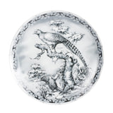 Lg White And Grey Plate With Different Animal Designs