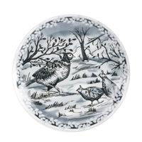 Lg White And Grey Plate With Different Animal Designs