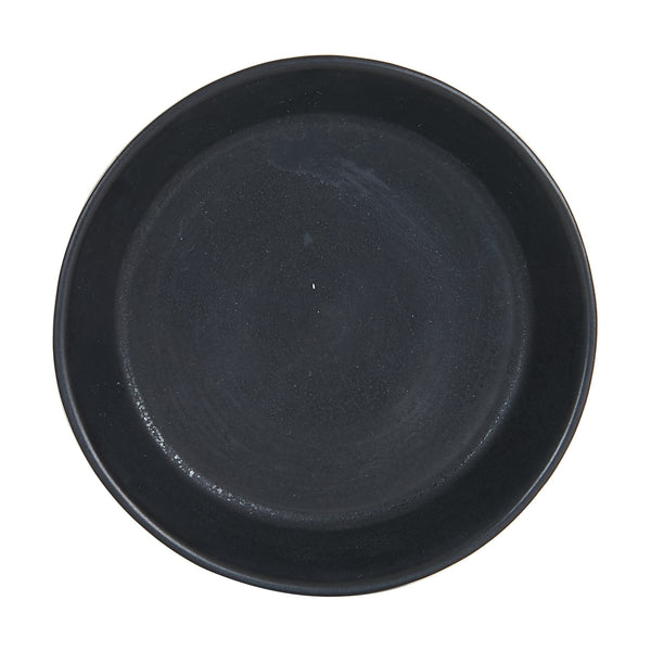 Sm Black Shallow Bowl