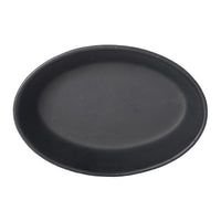 Sm Black Matte Oval Bowl