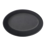 Sm Black Matte Oval Bowl