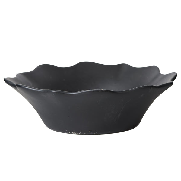 Sm Wavy Black Bowl