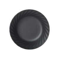 Md Shallow Black Bowl With Design