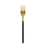 Gold Fork w/ Black Handle