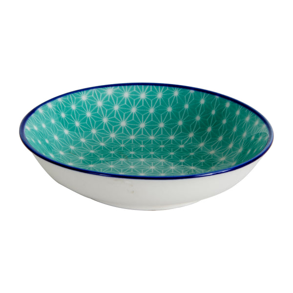 Sm Blue Bowl With Pattern