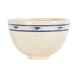 Sm Cream Bowl With Blue Stripes