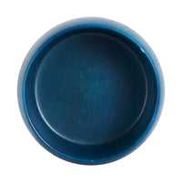 Sm Blue Wood Bowl