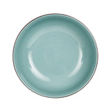 Md Patterned Blue Bowl With Pale Blue Interior