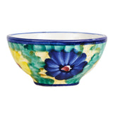 Md Multi-Coloured Flower Painted Blue Bowl