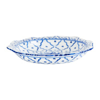 Md White And Blue Patterned Bowl