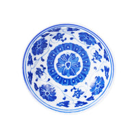 Sm Asian Inspired Shallow Blue Dish