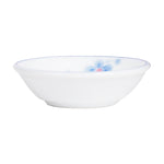 Sm Asian Inspired Shallow White Dish With Blue Accents