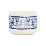 Sm Cream Bowl With Blue Design