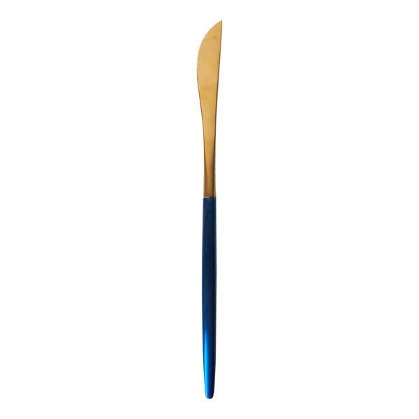 Gold Knife w/ Blue Handle