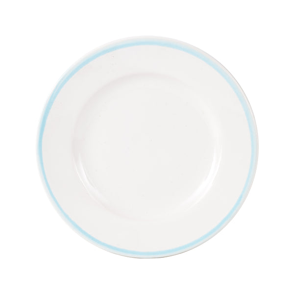 Sm Light Blue Rimmed Plate