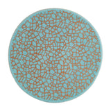 Blue Ceramic Trivet w/ Gold Design