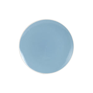 Md Light Blue Plate With White Rim