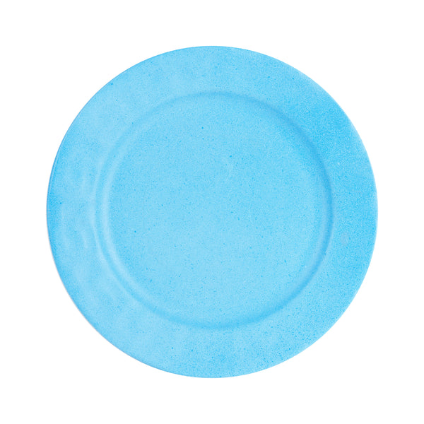 Md Bright Blue Plate With Speckles