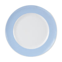 Lg Light Blue Rimmed Plate