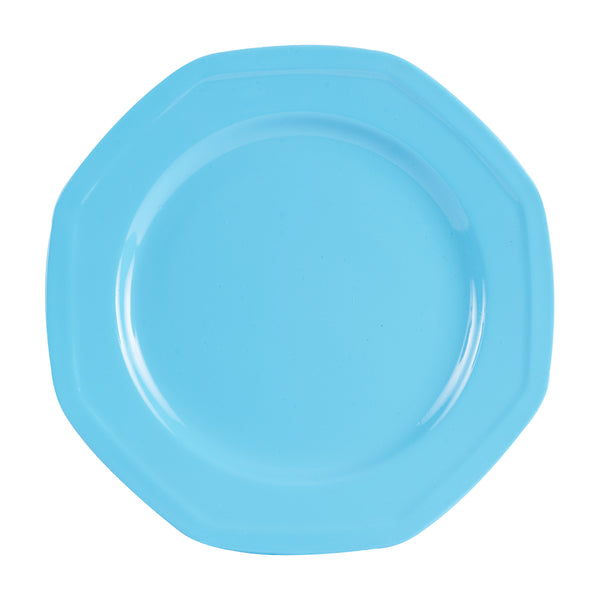 Lg Light Blue Octagon Plate