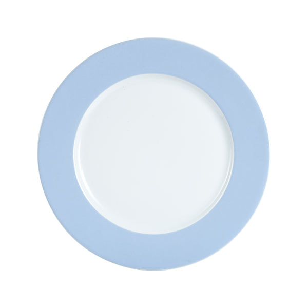 Lg Light Blue Rimmed Plate