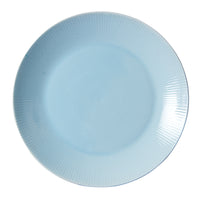 Light Blue Plate With Pleated Rim