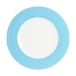 Lg Light Blue Rimmed Plate