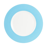 Lg Light Blue Rimmed Plate