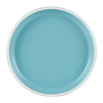 Lg Light Blue And White Plate