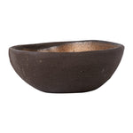 Brown Bowl w/ Bronze Interior