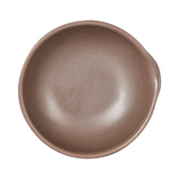 Sm Brown Bowl With Spout