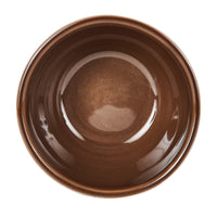 Sm Matte Brown Bowl With Glossy Interior